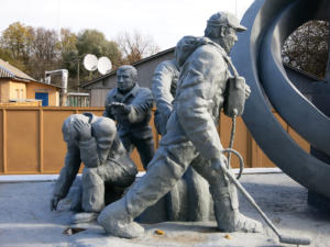 Ukraine, Tschernobyl, Denkmal Feuerwehr