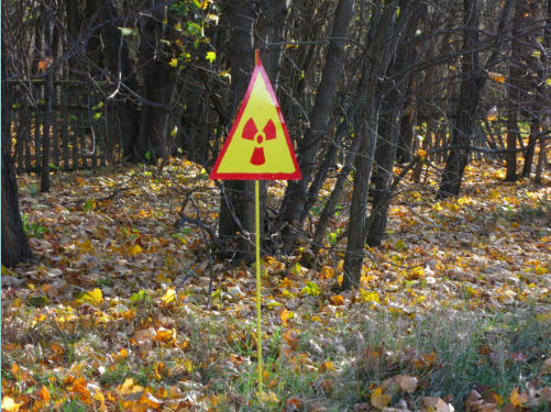 Ukraine, Tschernobyl, vor dem Kindergarten