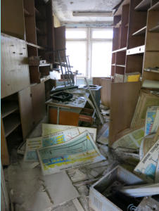 Ukraine, Prypjat, Schule, 1.OG