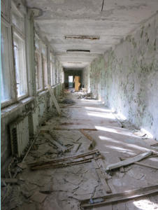 Ukraine, Prypjat, Schule, 1.OG