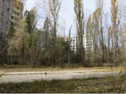 Ukraine, Prypjat, Weg Schule -> Stadion
