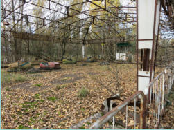 Ukraine, Prypjat, Festplatz