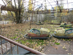Ukraine, Prypjat, Festplatz