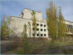 Ukraine, Prypjat, Stadtkern