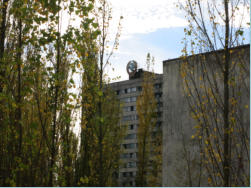 Ukraine, Prypjat, Stadtkern