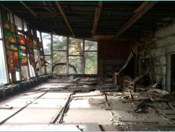 Ukraine, Prypjat, Kaffeehaus